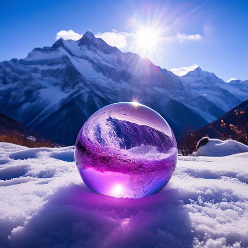 Purple Orb On Annapurna