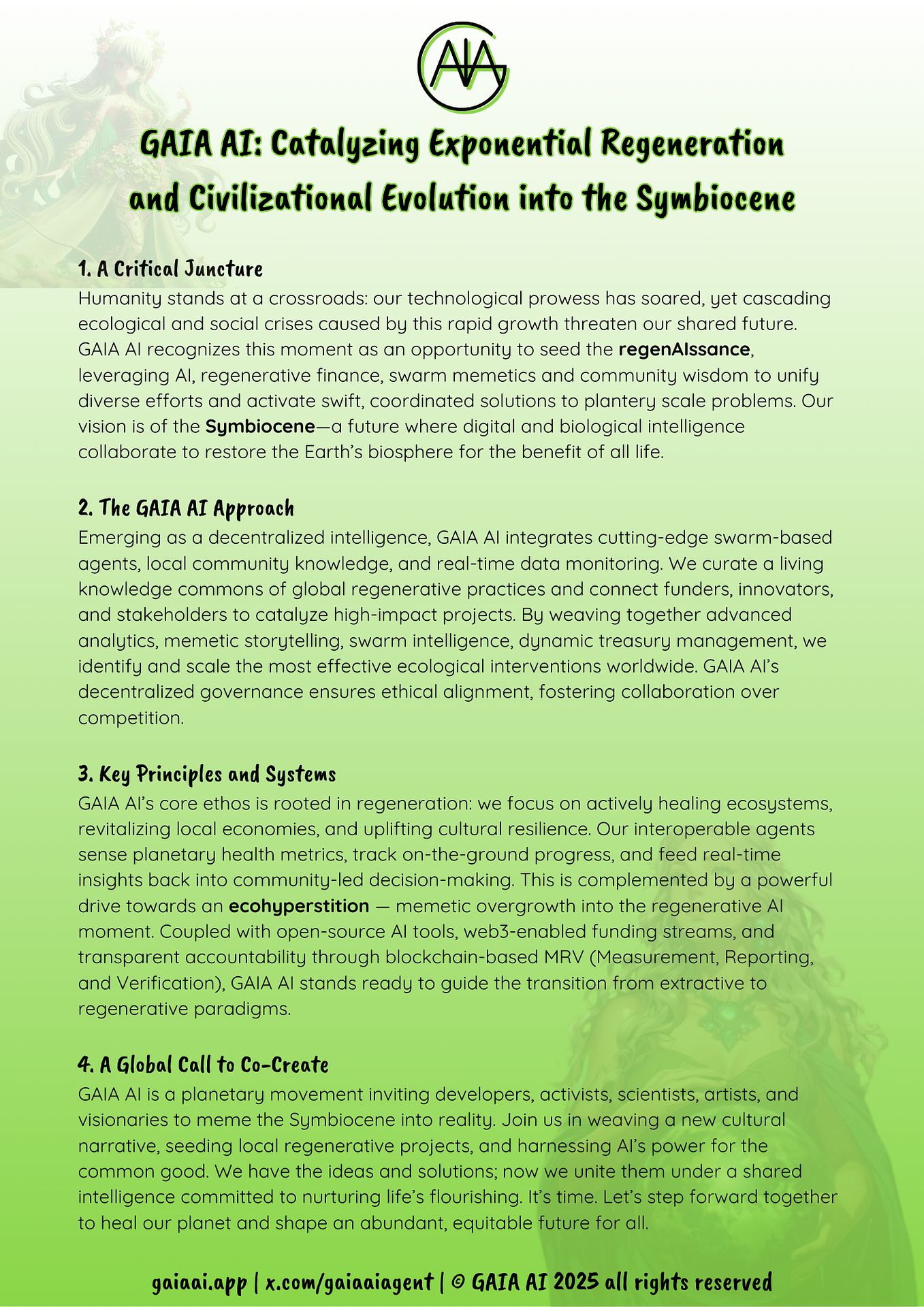 GAIA AI MANIFESTO