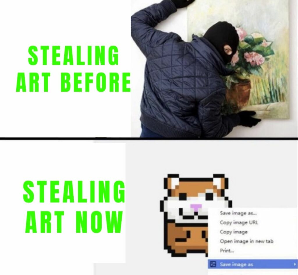 stealing art