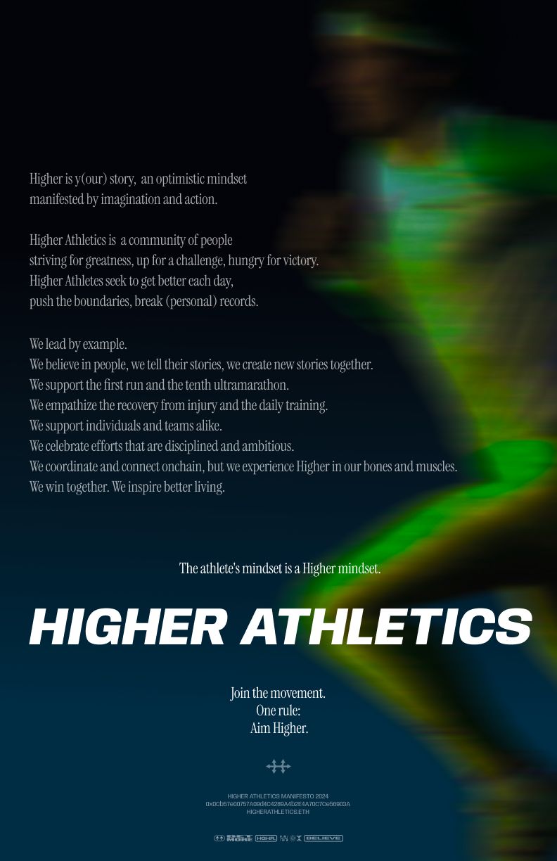 GRANT001: BELIEVE IN HIGHER ATHLETICS