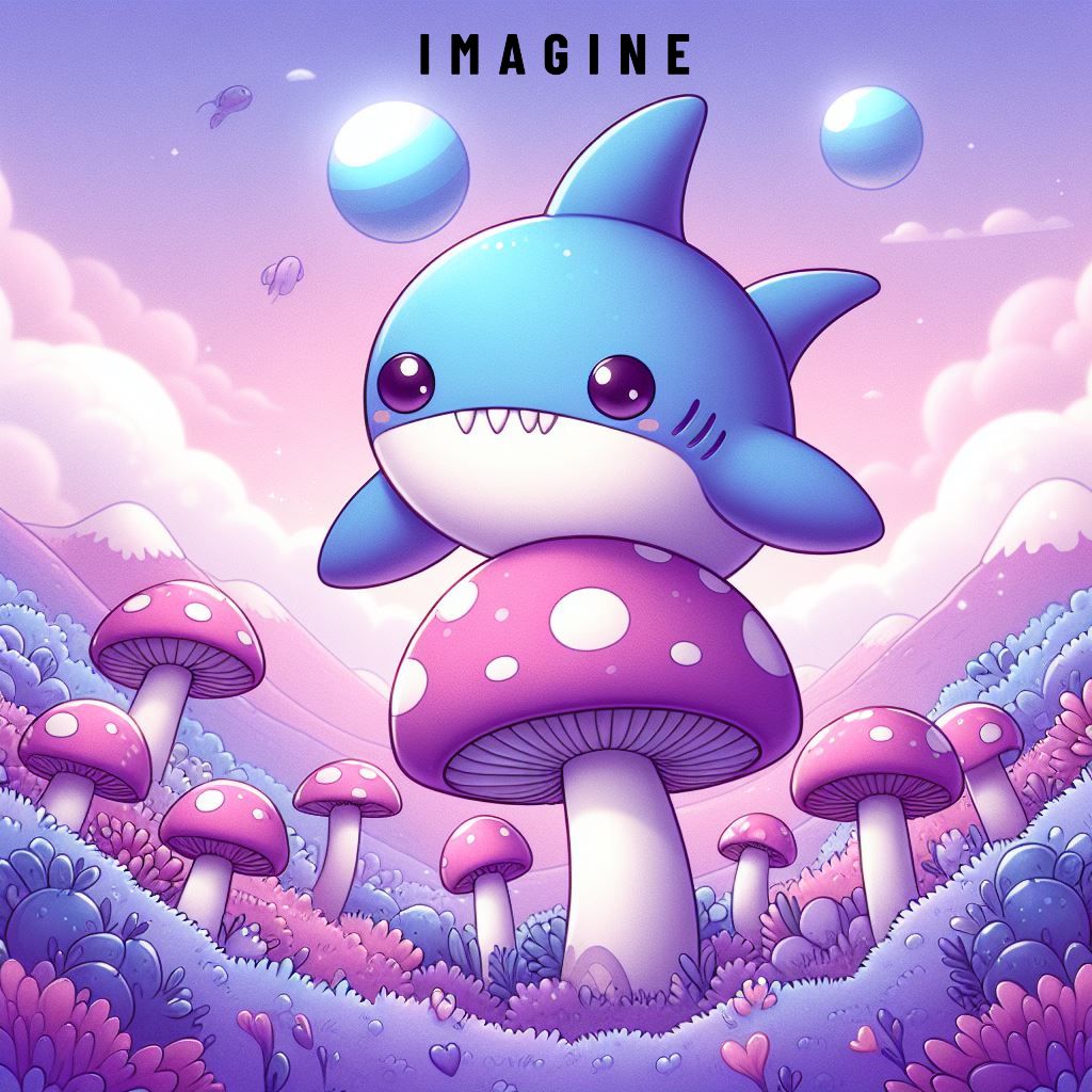 IMAGINE SHARKS ARE FRIENDS WITH MUSHROOMS