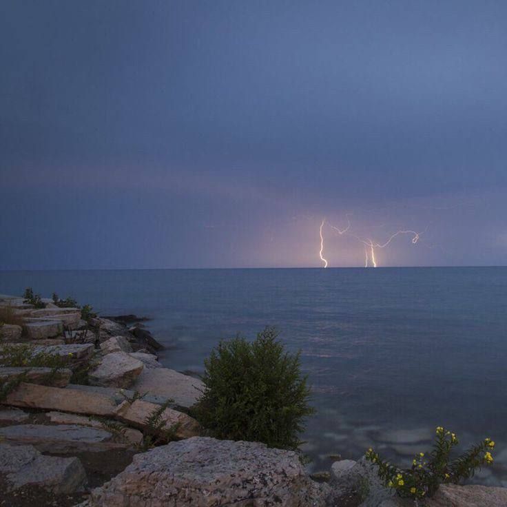 thunderstorm at sea