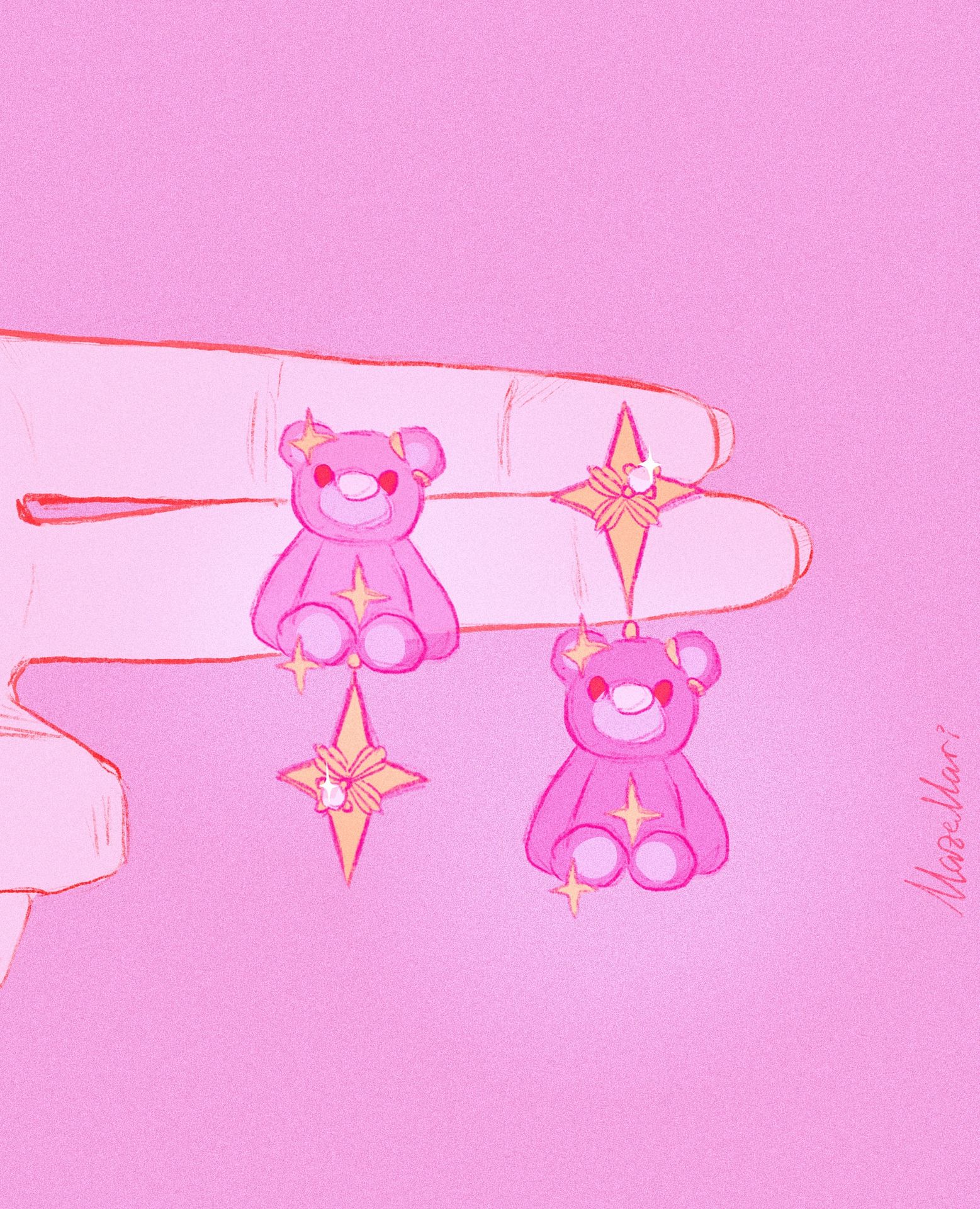 Bear earrings 🧸🫶