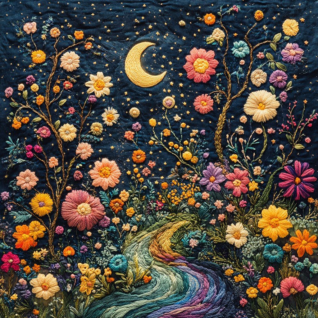 Sichuan embroidery "Starry Night"