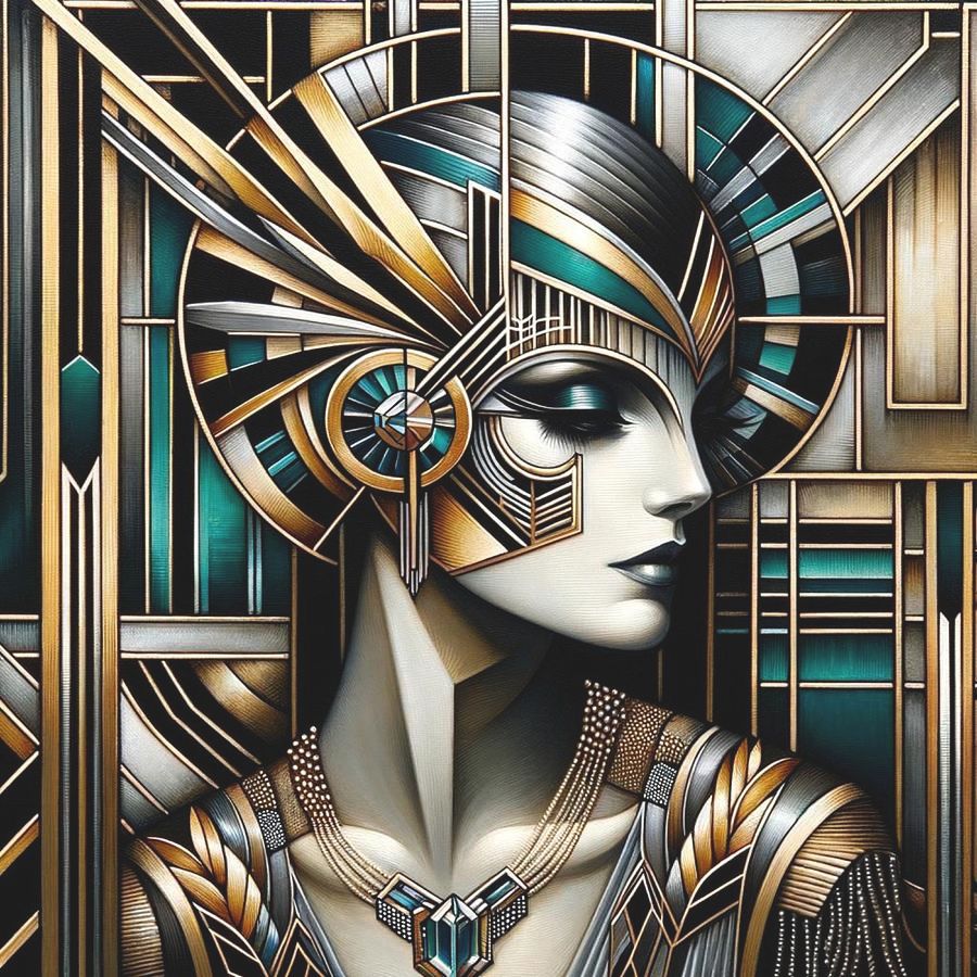 Art Deco Revival Portrait