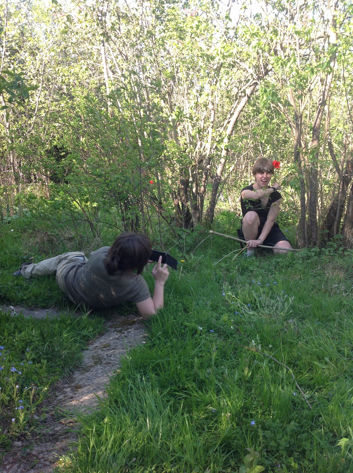 With friends at the countryside