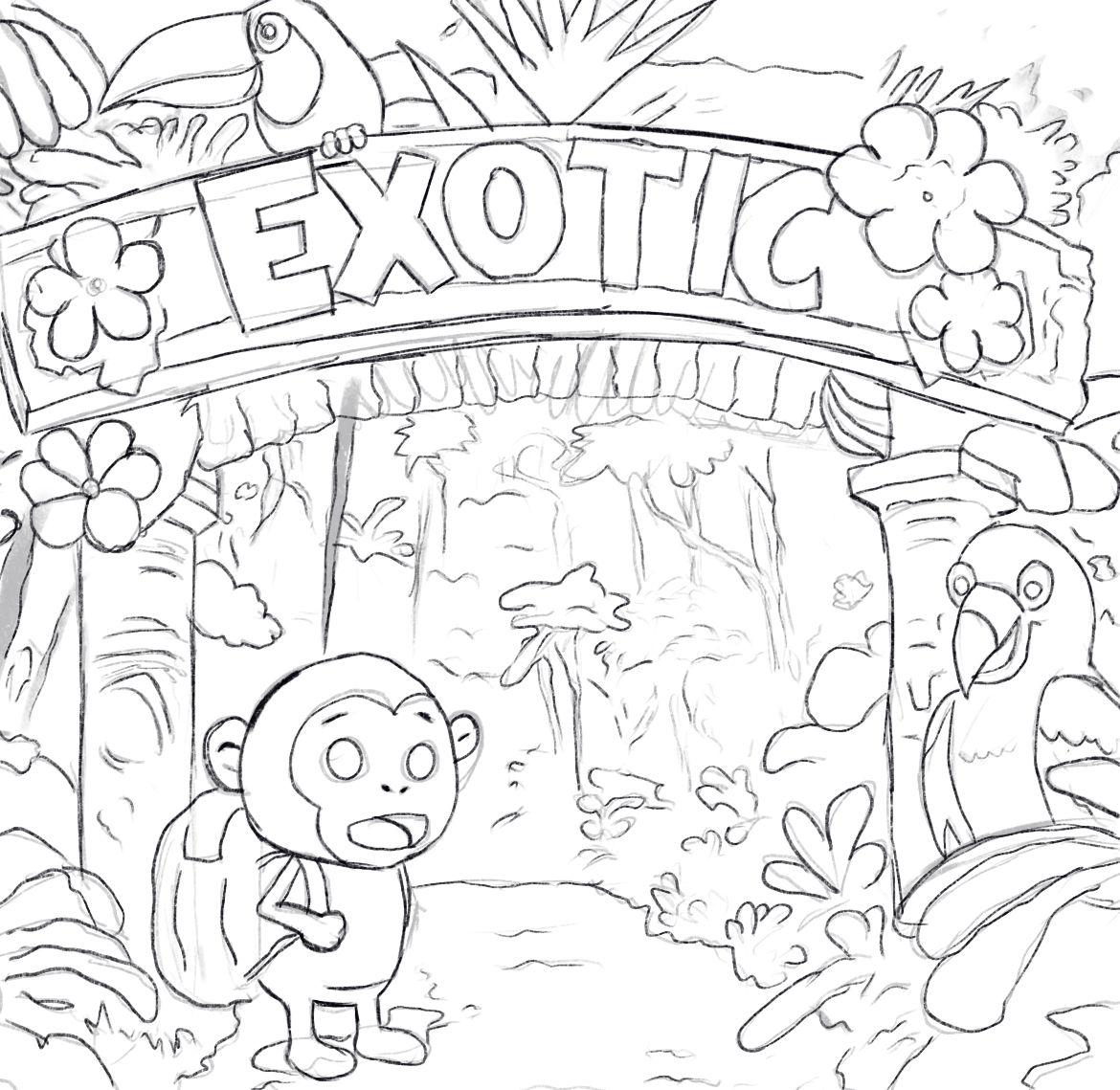 Inktober day 4 : Exotic 