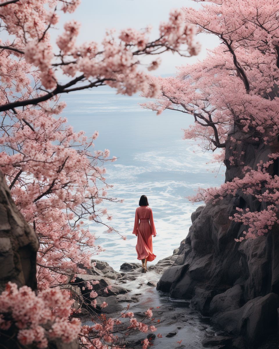 Flowers and Sea