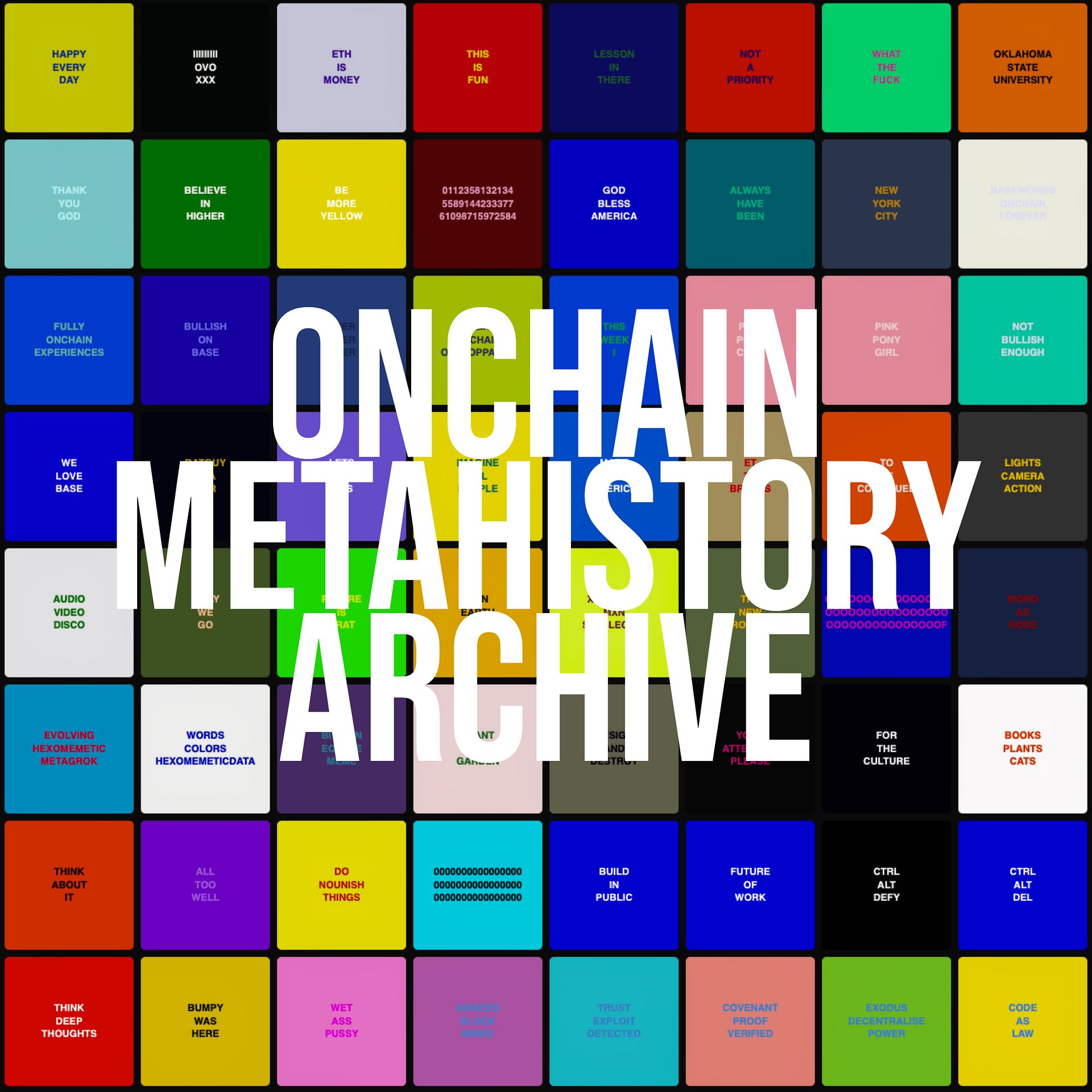 BASEWORDS: The Onchain Metahistory Archive