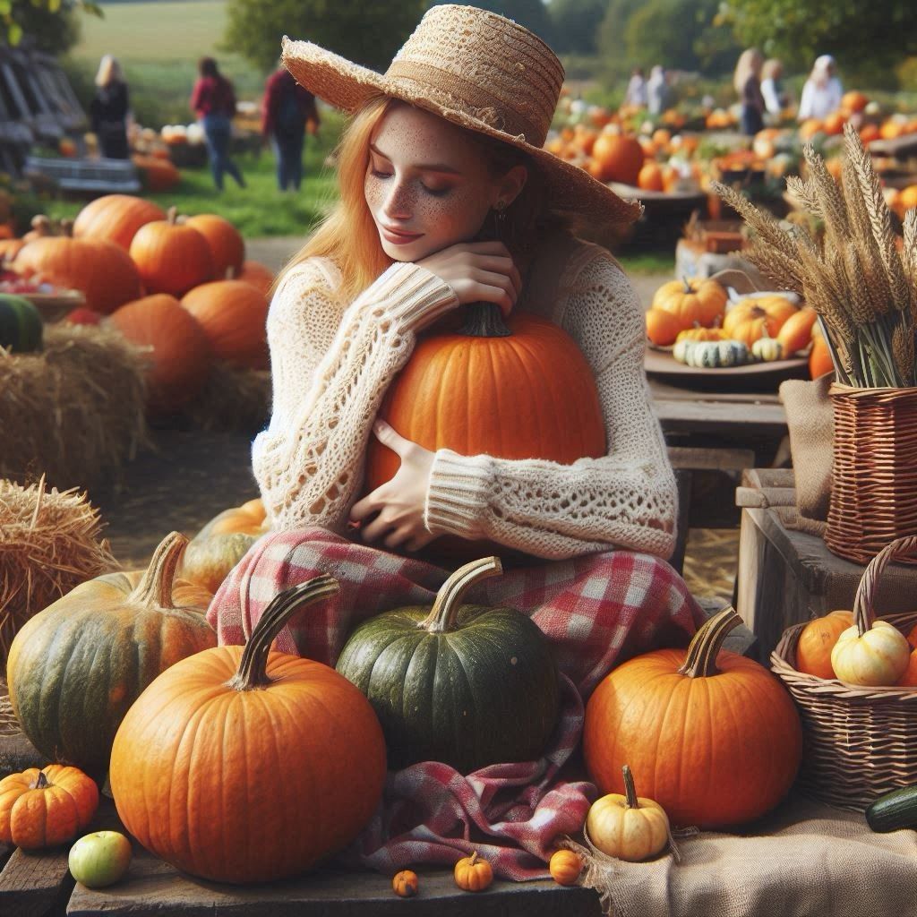 Golden pumpkins and autumn tales