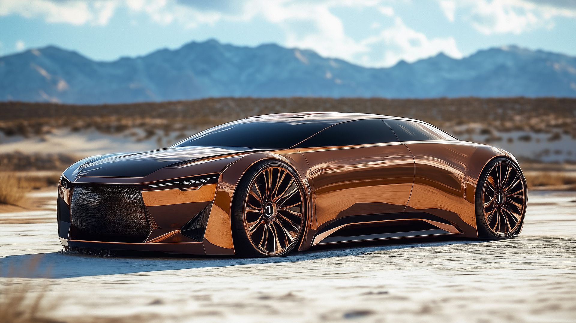 copper colored concept car