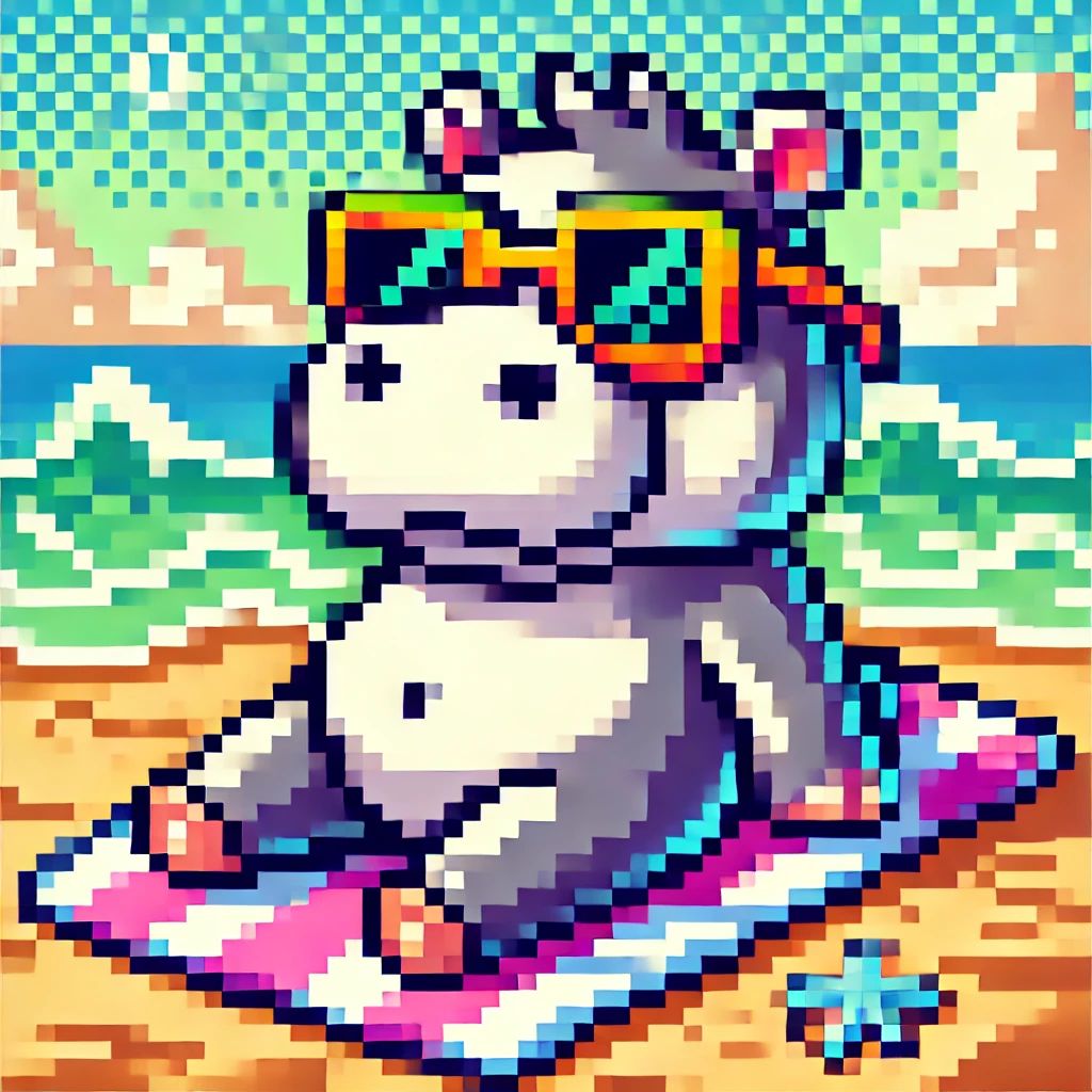 Beach Chill Hippo