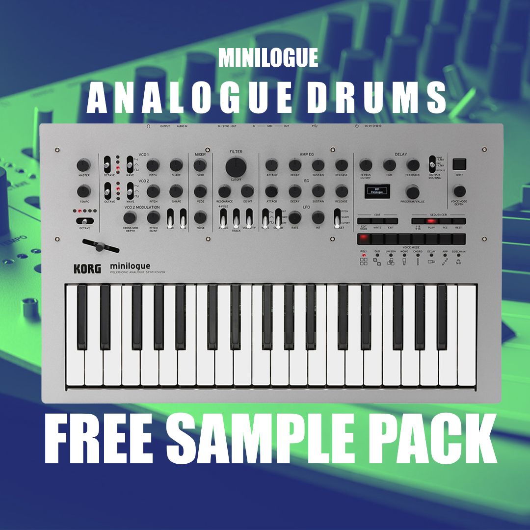 Analogue Drums - Free Sample Pack (54 WAV files)