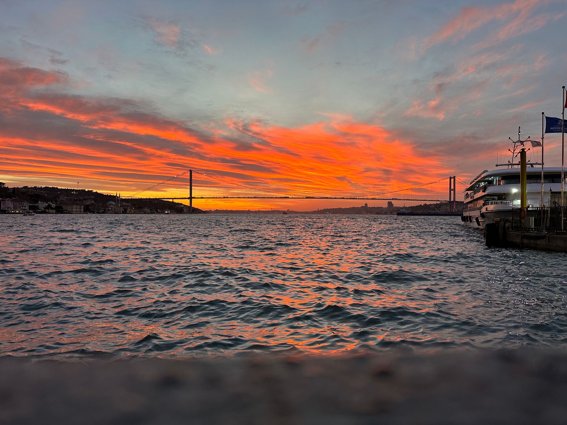 Sunset over the Bosphorus