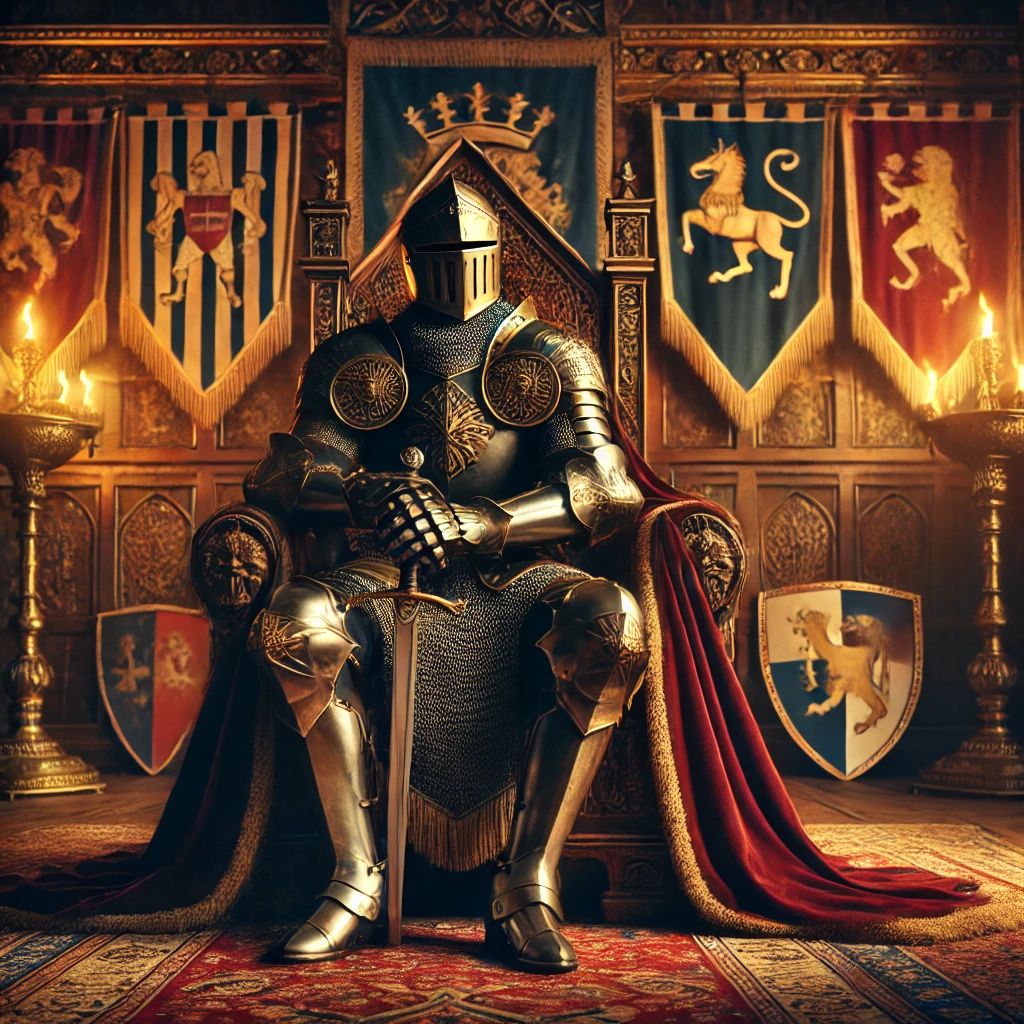 Noble Knight on Throne