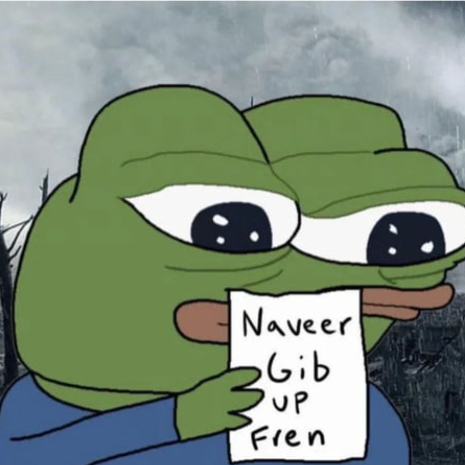 Never gib up fren