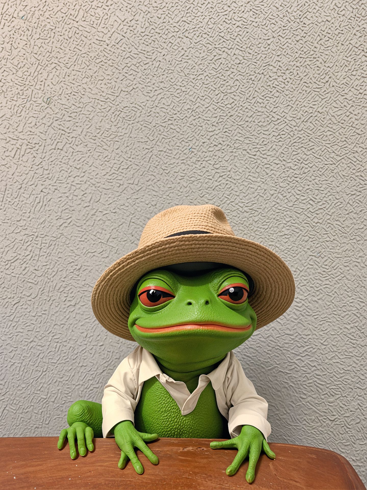 frog wif hat