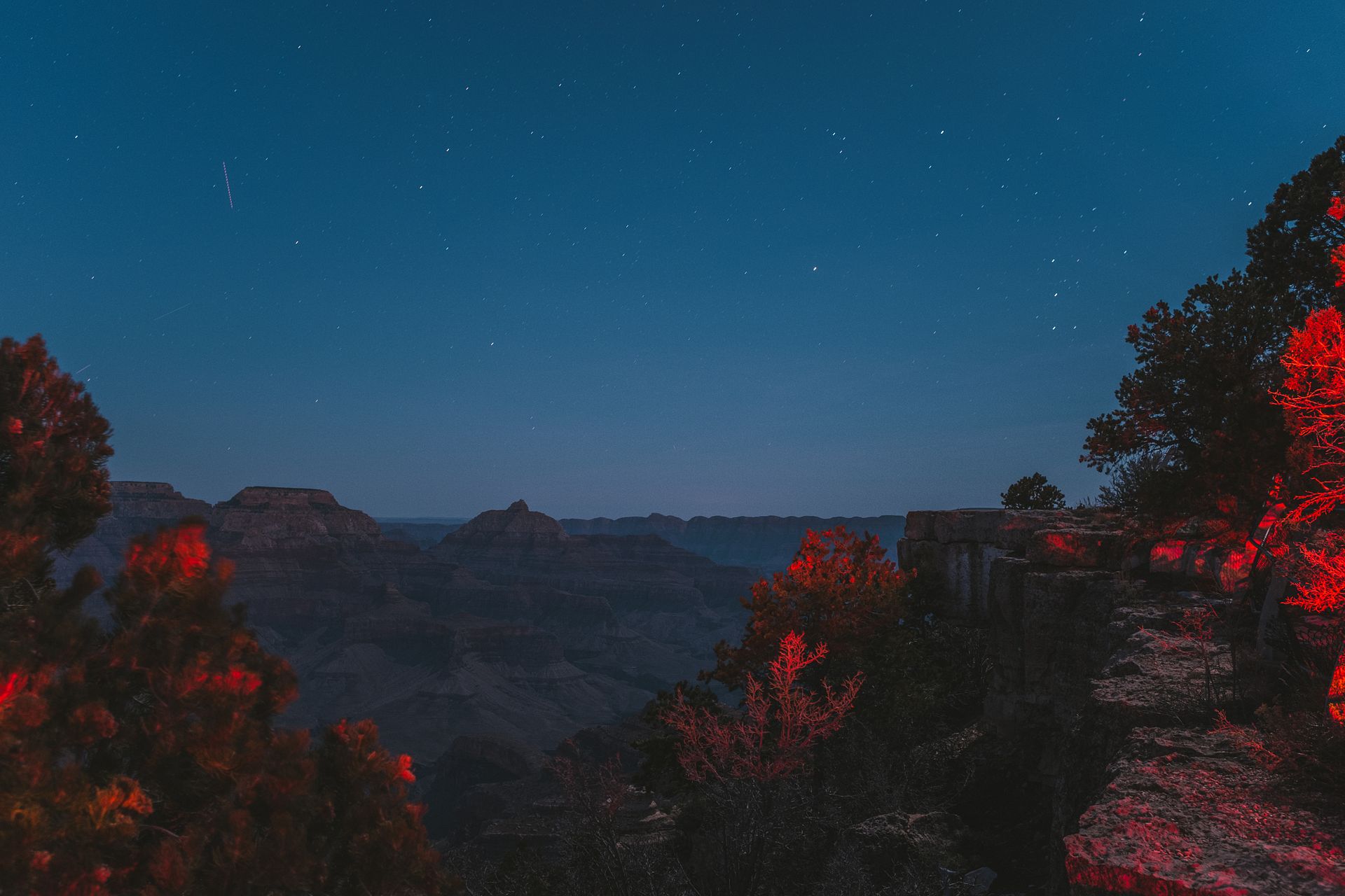 tail lights and christmas at the grand canyon, 2017 