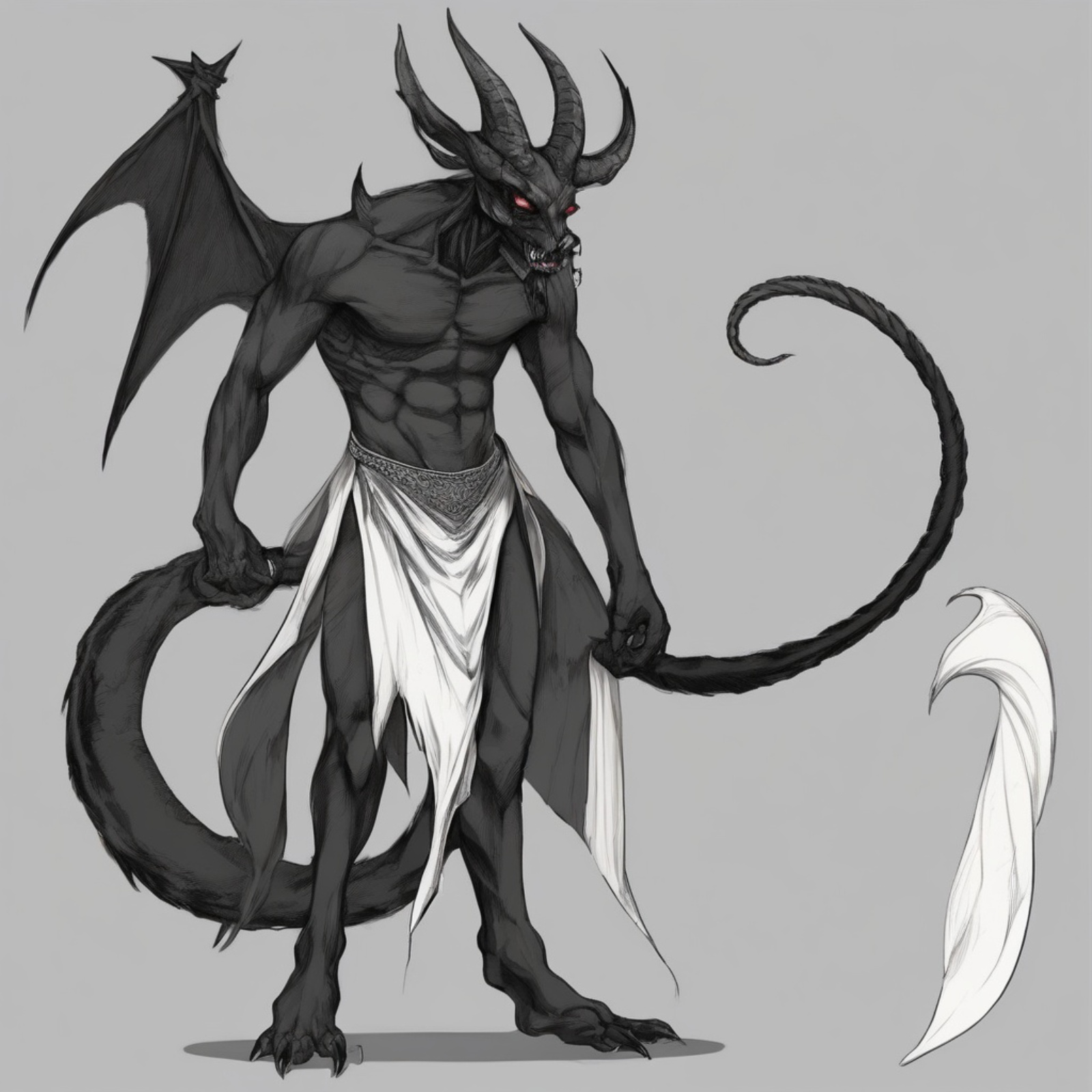 demon and tail