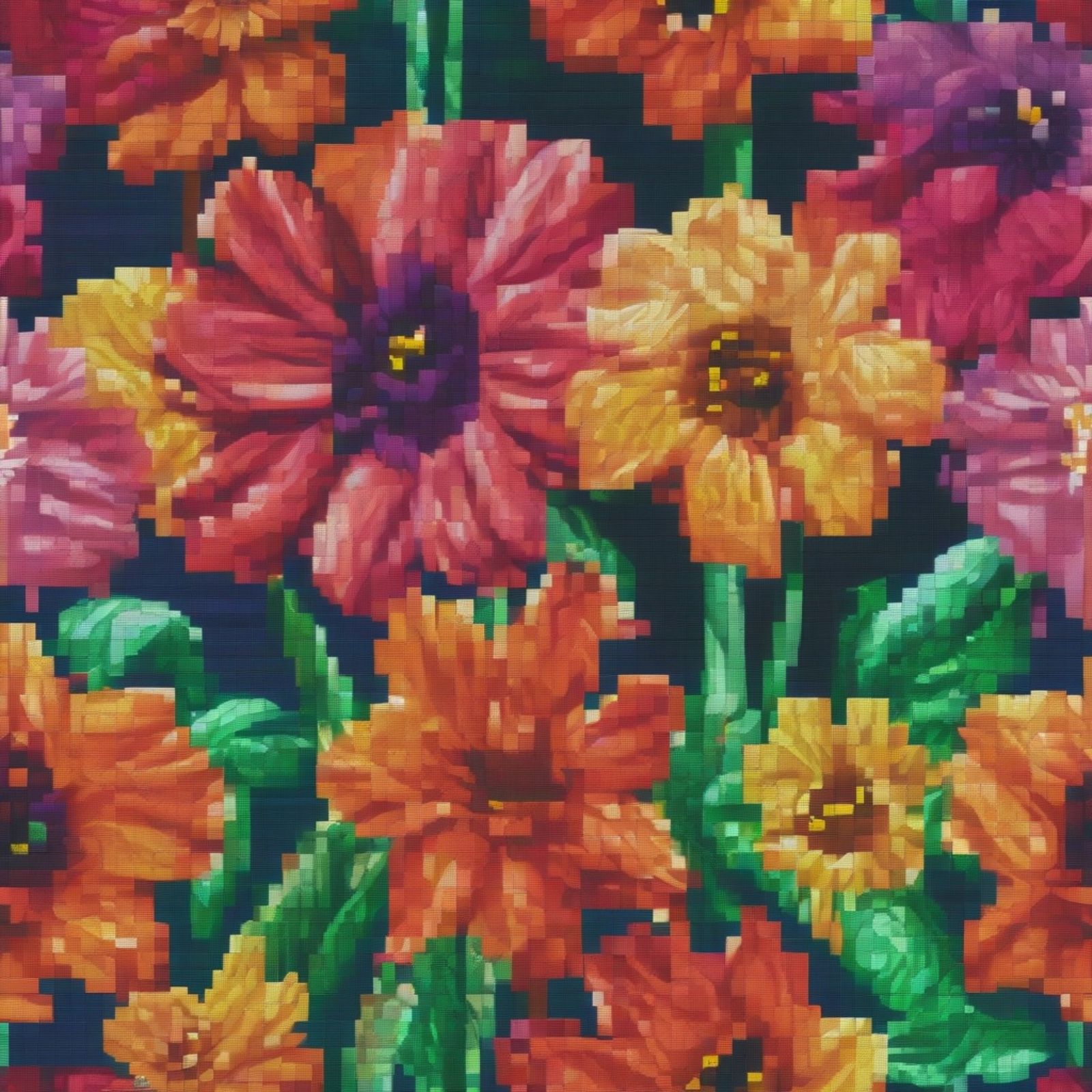 Pixeled Flowers Competition