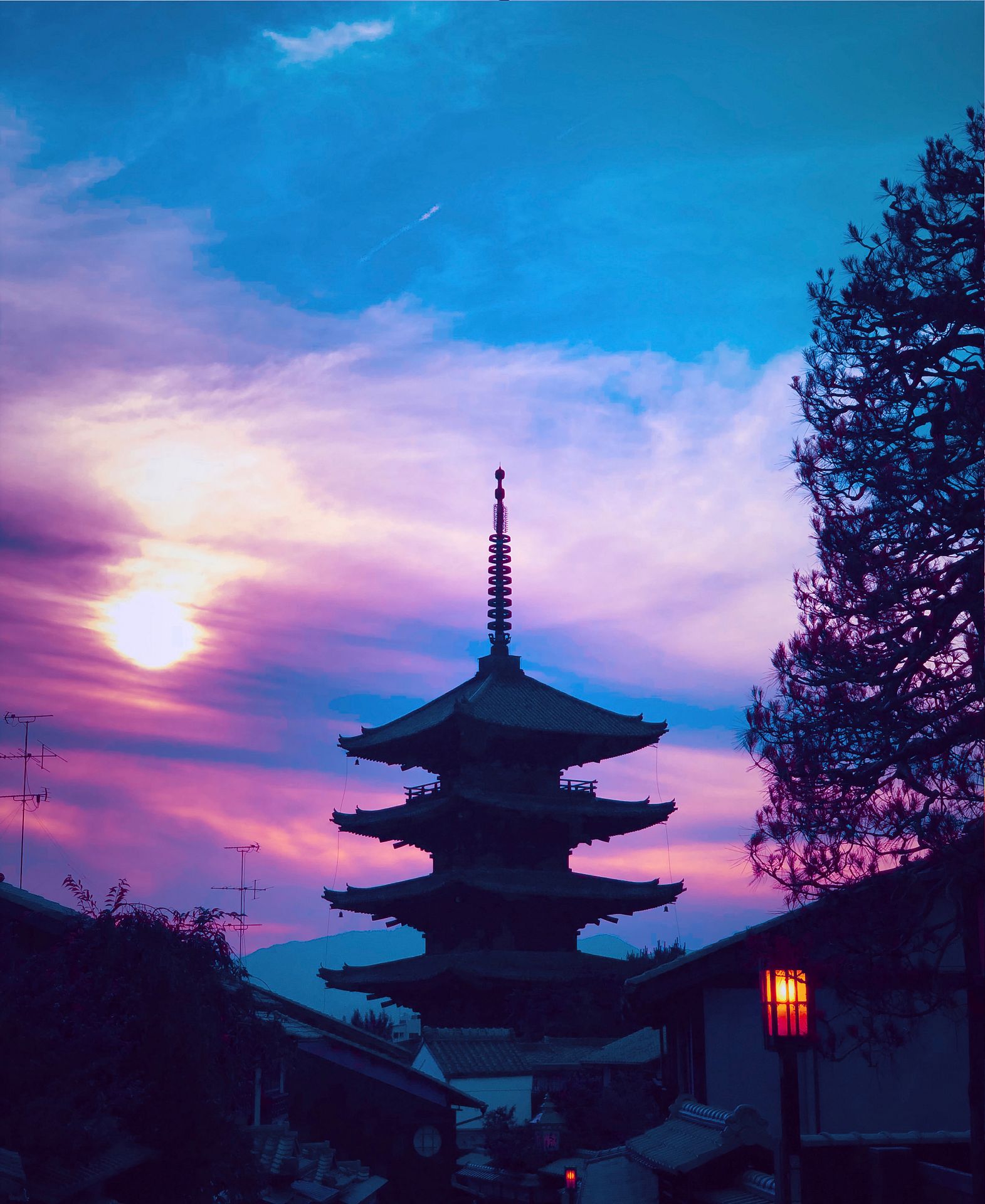 Kyoto Neon Sunset