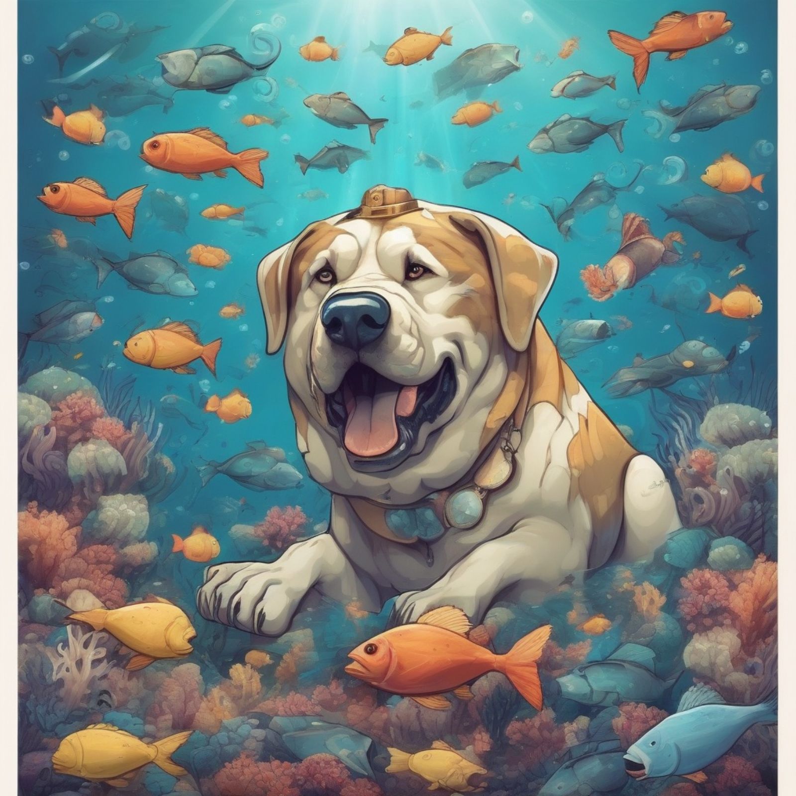 big dog under the sea