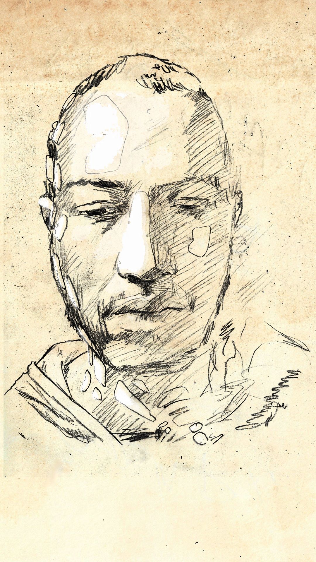 sketch of a face