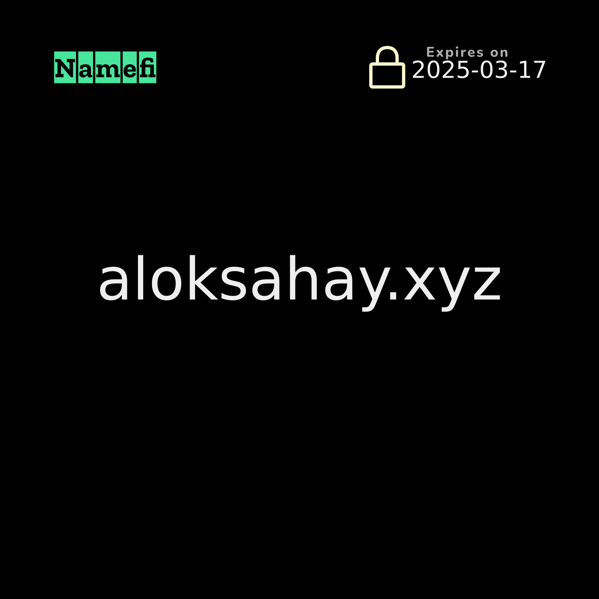 aloksahay.xyz